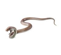 Qcbuegof Figura di serpente in gomma massiccia, giocattolo realistico per alleviare lo stress e la decorazione del giardino