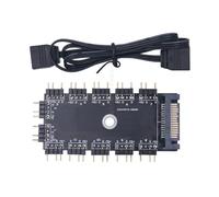 Qcbuegof Hub di sincronizzazione ARGB da 5 V, 3 pin, per una facile installazione e trasmissione dei segnali di stalla, in PC da 4,5 A