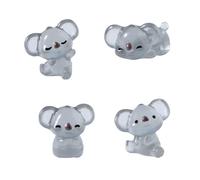 Qcbuegof Luci notturne in miniatura Koala statua da giardino fate accessori da giardino koala decorazioni arte per cortile decorazioni per la casa fate miniature