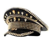 Qcbuegof Paillettes Capitan Crystal marinaio per matrimoni cocktail party cristallo vacanza per il comico Sailor donne