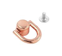 Qcbuegof Palline Rotabili D Anelli Gradini Borsa Produzione Forniture Per Accessori Artigianato In Pelle E Portafogli Miglioramenti Palline Rotabili Pulsanti, oro rosa.