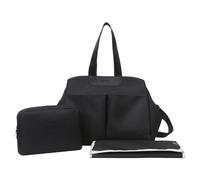 Qcbuegof Passeggino Hanging Borsa fasciatoio Body Borsa a tracolla Grande Capacità Madre Borsa Con Cambio Pannolini E Sacchetto per Pannolini, Nero