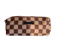 Qcbuegof Portapenne Multiuso Grande Capacità Corduroy Matita Caso Con Cerniera Sacchetto Trucco Per Ragazze Le Donne Ogni Giornaliero Conservazione Cosmetica, a