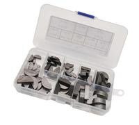 Qcbuegof Set di chiavi di precisione in acciaio al carbonio per alberi a mezza luna, assortimento di molle a disco da 3-4-5-6 mm, per meccanica, albero motore