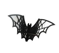 Qcbuegof Spiderweb Crystal Display decorativo montato a parete in metallo