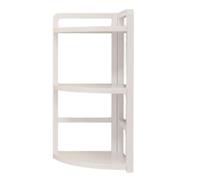 Qcbuegof Supporto angolare salvaspazio con 2 ripiani per desktop, organizzato due librerie in legno e metallo.