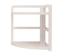 Qcbuegof Supporto angolare salvaspazio con 2 ripiani per desktop, organizzato due librerie in legno e metallo.