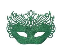 Qcbuegof Theatrical Half Face Mask with Detachable Glitter Crowns Lightweight Plastic Design for Halloween Cosplay Celebrations Themed Party Mystery Mask