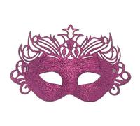 Qcbuegof Theatrical Half Face Mask with Detachable Glitter Crowns Lightweight Plastic Design for Halloween Cosplay Celebrations Themed Party Mystery Mask