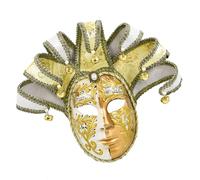 Qcbuegof Veneziani Commedia Masquerade Giullari Cosplay Party Squisite Decorazioni da parete per Halloween Masquerade