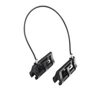 QccHieUs Bloccasterzo Idraulico per Motore Fuoribordo con Fermo Da 4" per Traino/trasporto, Nero
