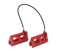 QccHieUs Bloccasterzo Idraulico per Motore Fuoribordo con Fermo Da 4" per Traino/trasporto, Rosso