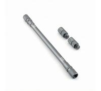 QccHieUs Chiave a Perno Radiale Anodizzato | Strumento di Supporto per Asta, Zigrinato, Compressore Molla Forcella, Officina, Argento
