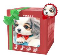 QCDZSW 2025 Nuovo Cane Robot con intelligenza Artificiale Il Mio Cucciolo di Cane Robot Realistico interattivo Intelligente Robot di Peluche Cani for Adulti, Cammina, abbaia e scodinzola(Type C)