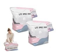 QCDZSW Sacchetti Sottovuoto Senza Pompa, Sacchetti Di Compressione for Stoccaggio Di Grandi Dimensioni, Pressa E Sigillatura, Sacchetti Salvaspazio A Compressione Cubica(2pcs,S)