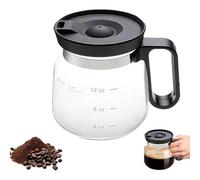 QCDZSW Tazza da caffè in vetro da 16 once, tazza da caffè che sembra una caffettiera, mini tazze da caffè con coperchio, for tè caldi, cioccolata calda, caffè freddo(1)