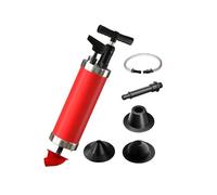 Qcesorib Pompa Stura Scarichi a Pressione con 4 Ventose, Sturalavandini a Pressione con Barometro, Sturalavandino ad Aria Compressa, Stura WC, per WC, lavandino, Vasca da Bagno
