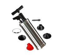 Qcesorib Pompa Stura scarichi a Pressione Stantuffo con 4 Ventose, Manometro dell'Aria, Sturalavandino ad Aria compressa, per Vasca da Bagno Cucina Bagno Sewer Drain