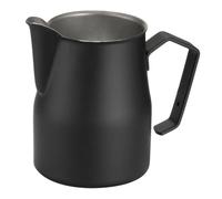 QCFLEX Lattiera Professionale Nera 50 ricco Latte Professionale | Per Cappuccino E Latte Macchiato | Brocca Barista Per Latte Art Da 500 ml