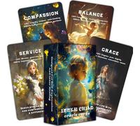 QCFQCF Carte Oracle Inner Child per la guarigione, il mazzo Oracle per scoprire se stesso e crescere emotivamente per principianti, un mazzo spirituale e una meditazione guidata