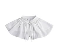 QCKNKMGG Colli staccabili Colletti staccabili bianchi da 3 pezzi for donna