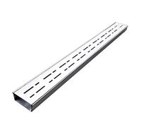 QCKNKMGG Coperture per scarichi Canale di scolo in Acciaio, Kit di Scarico for Canale in Acciaio Inossidabile 304 for Interni/Esterni, Giardini, Garage, Argento, Diverse Dimensioni(15x8cm/6x3.1in)