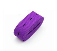 QCKNKMGG Elastico da Cucito, Fascia Elastica Piatta Multicolore da 18 mm con asole for Cucire Indumenti for Pannolini for Bambini(18mm Dark Purple)