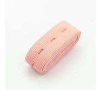 QCKNKMGG Elastico da Cucito, Fascia Elastica Piatta Multicolore da 18 mm con asole for Cucire Indumenti for Pannolini for Bambini(18mm Light Pink)