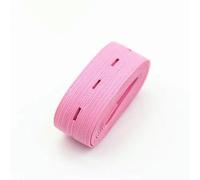 QCKNKMGG Elastico da Cucito, Fascia Elastica Piatta Multicolore da 18 mm con asole for Cucire Indumenti for Pannolini for Bambini(18mm Dark Pink)