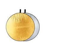 QCKNKMGG Fotografia con riflettore Luminoso Riflettore a Disco Pieghevole Portatile 2 in 1 da 30 cm Multicolore for Selfie all'aperto(30cm Silver Gold)