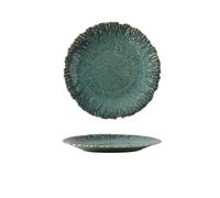 QCKNKMGG Il piatto, Piatto da portata in ceramica a forma di fiore(B 8.25 Inch)