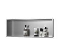 QCKNKMGG L’acciaio inossidabile, Nicchia for doccia incassata in acciaio inox for bagno, grigia, 24,4-36,2x12,5x4,9 pollici(24.4x12.5x4.9in)