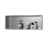 QCKNKMGG L’acciaio inossidabile, Nicchia for doccia incassata in acciaio inox for bagno, grigia, 24,4-36,2x12,5x4,9 pollici(28.3x12.5x4.9in)