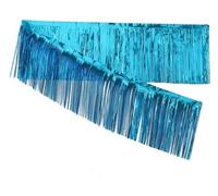QCKNKMGG Sfondo con festoni per Feste, Tenda con Frange e orpelli, Sfondo Multicolore, 2 x 30 cm, for Foto, Matrimonio, Decorazione Nuziale(Blue)