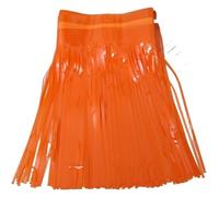 QCKNKMGG Sfondo con festoni per Feste, Tende Tinsel 5 Pezzi Multicolore 30x300 cm Ghirlanda con Frange in Lamina Decorazioni for Feste(Makaron Orange)