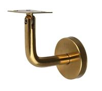 QCKNKMGG Supporto per corrimano da scala, Staffa for corrimano in acciaio inossidabile 304, oro 60 mm x, 8 pollici(C)