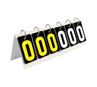 QCKNKMGG Tabellone segnapunti Digitale Portatile, Capovolgi Il tabellone segnapunti da Tavolo for Giochi Multi-Sport 30x8x9,5 cm