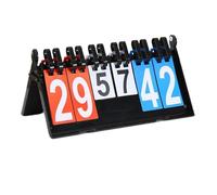 QCKNKMGG Tabellone segnapunti Flip Tabellone segnapunti Multicolore a 2 cifre in PVC Portatile for Basket, Calcio, pallavolo(Color 1)