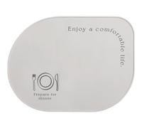 QCKNKMGG tappetino di silicone, Set di tovagliette e sottobicchieri in silicone resistenti al calore antiscivolo multicolore 39,8x29,8 cm(Grey)