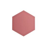 QCKNKMGG tappetino di silicone, Set di tovagliette in silicone resistenti al calore antiscivolo 16x14 cm, confezione da 5 multicolore(Grey-pink)