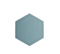 QCKNKMGG tappetino di silicone, Set di tovagliette in silicone resistenti al calore antiscivolo 16x14 cm, confezione da 5 multicolore(Grey-blue)