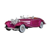 qcmaw Modellino di auto da esposizione 1:24 for il modello di auto in lega 500K del 1936, pressofuso in metallo, veicolo classico commemorativo artigianale Adatto per la decorazione(Purple)