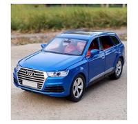 qcmaw Modellino di Auto da Esposizione Modello di Veicolo for Area espositiva for Auto Decorativa in Lega pressofusa SUV Q7 in Scala 1:32 Adatto per la Decorazione(Blue)