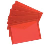QCONNECT DOC FOLDER POLYPROP A4 RED, 12 Pezzi