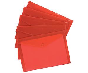 QCONNECT DOC FOLDER POLYPROP A4 RED, 12 Pezzi