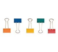 QCONNECT FOLDBACK CLIPS 19MM ASST PK10