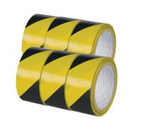Qconnect kf04383 48 mm x 20 m nastro di segnalazione, colore: giallo/nero