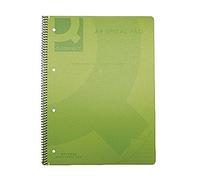 QCONNECT POLY SPIRAL A4 BOOK TRANSGREEN, 5 Pezzi