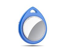 QCOQ Air Tracker Tag 1 Pezzo, Smart Bluetooth Tag Compatibile con Apple Dov'è (Solo iOS), Batteria Sostituibile, Android non supportato, Blu scuro