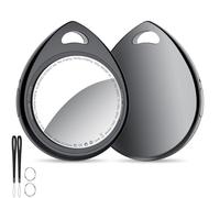 QCOQ® Locator Tags 2 Pezzi, Smart Tracker Bluetooth Compatibile con Apple Dov’è App (solo iOS), Localizzatore Chiavi fino a 100dB con Batteria Sostituibile per Chiavi/Bagagli/Valigie/Portafogli